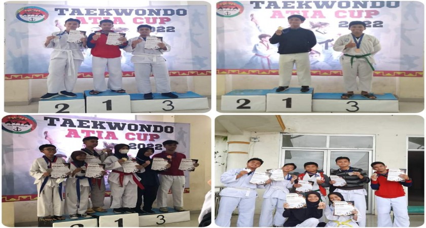 Siswa MAN 2 Balam Borong 14 Medali pada Kejuaraan Taekwondo Atia Cup Se-Provinsi Lampung