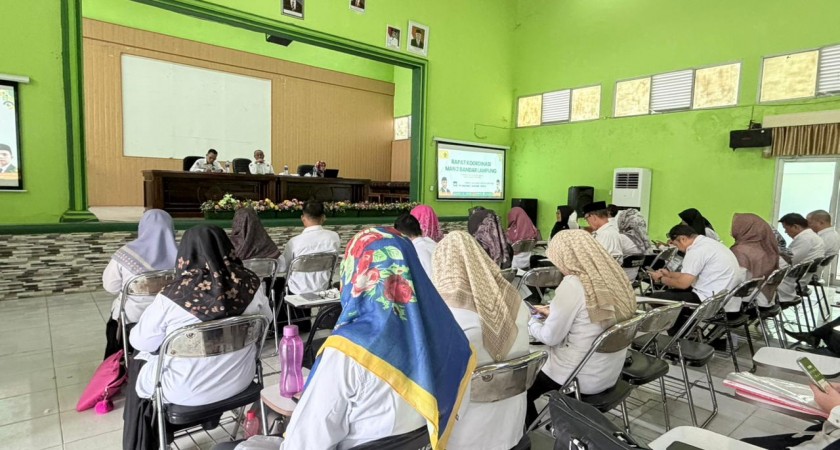 Menuju Penutupan Tahun Pelajaran, MAN 2 Bandar Lampung Laksanakan Rapat Evaluasi dan Kenaikan Kelas