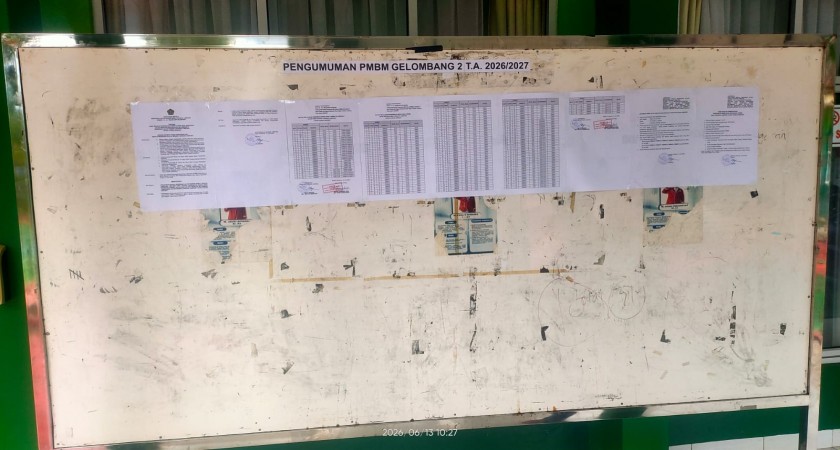 MAN 2 Bandar Lampung Umumkan Hasil Kelulusan PMBM Tahun Ajaran 2026/2027