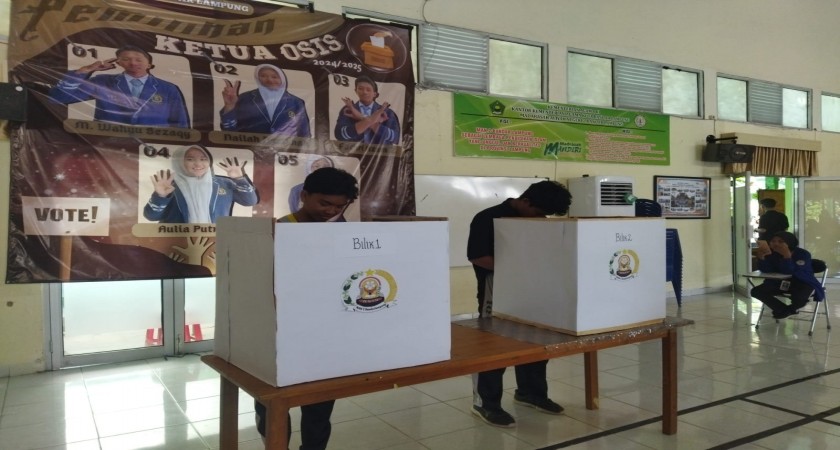 Tentukan Ketua Umum OSIS-PK MAN 2 Bandar Lampung Adakan Pemilihan Langsung.   