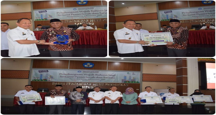 MAN 2 Balam Raih Juara 2 pada Event Penghargaan Wajah Bahasa bagi Instansi Pemerintah dan Swasta 2022